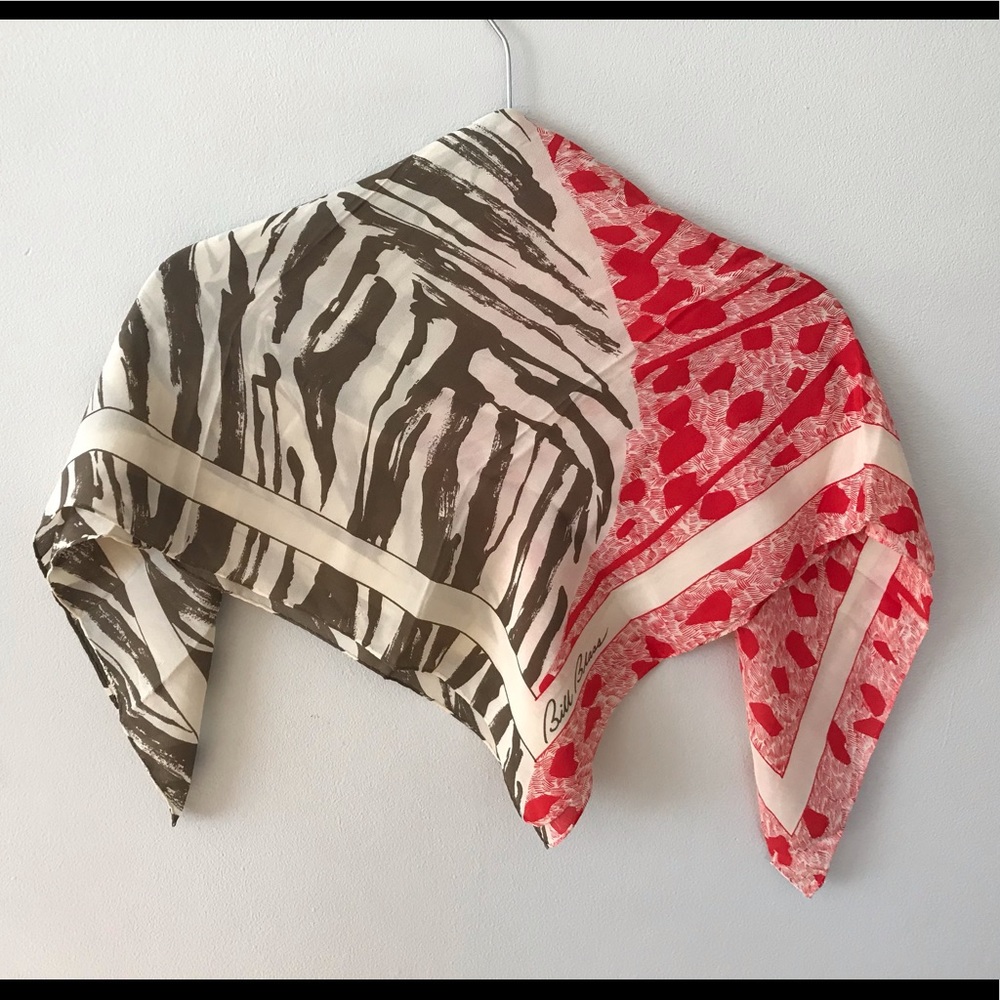 Vintage Bill Blass Silk Scarf